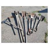 Lot of Lawn and Garden Tools Shovels, Rakes and much more