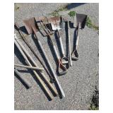 Lot of Lawn and Garden Tools Shovels, Rakes and much more