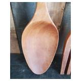 Remember These????  Large Spoon and Fork Wooden Décor