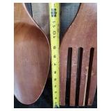 Remember These????  Large Spoon and Fork Wooden Décor