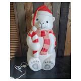 Vintage Lighted Coca Cola Snow Bear Blow Mold