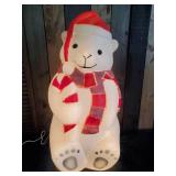 Vintage Lighted Coca Cola Snow Bear Blow Mold