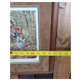 Awesome Litho Currier & Ives Camping in the Woods Framed artwork