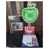 Metal Signs, Revel Stoke , Not Trespassing, Blue Light, and Federal Duck stamp print