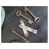 Misc Lot of Vintage Coffee Cans, Bottle Openers, Skeleton Keys and Much more