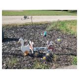 Outdoor Spike Balls, Vintage Deer Welcome Sign, Plant Hangers and more