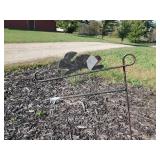 Outdoor Spike Balls, Vintage Deer Welcome Sign, Plant Hangers and more