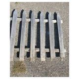Cool Wood Picket Fence Section