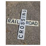 Vintage Railroad Crossing Sign