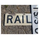 Vintage Railroad Crossing Sign