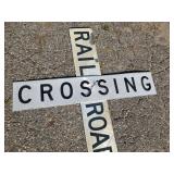 Vintage Railroad Crossing Sign