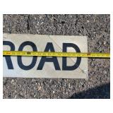 Vintage Railroad Crossing Sign