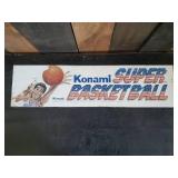 Konami Super Basketball Vintage Arcade Sign