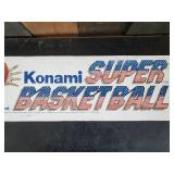 Konami Super Basketball Vintage Arcade Sign
