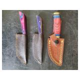 3 Stunning knives With Sheaths