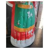 Vintage Tall Mrs Clause Blow Mold