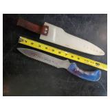 2040 Gamefish Knife in good Solid condition with Sheath