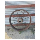 Large Metal Tractor Wheel