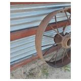 Large Metal Tractor Wheel