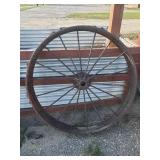 Large Metal Tractor Wheel