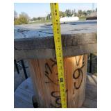Bar height Spool with 4 Bar Stools Great for the Patio