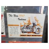 4 Vintage Indian Display items Framed