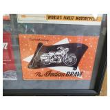 4 Vintage Indian Display items Framed