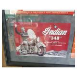 4 Vintage Indian Display items Framed