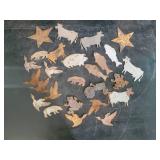 Lot of Assorted Wildlife Metal Cutouts