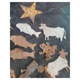 Lot of Assorted Wildlife Metal Cutouts