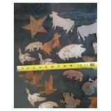 Lot of Assorted Wildlife Metal Cutouts