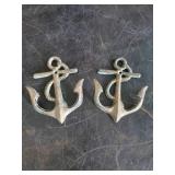 2 sets of Heavy Never hung Pineapple and Anchor Coat hangers