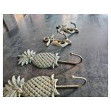 2 sets of Heavy Never hung Pineapple and Anchor Coat hangers