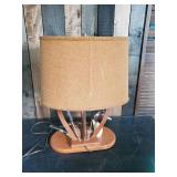 Gorgeous Vintage wood Carved Duck Lamp