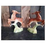 Two Beautiful Vintage Ceramic Deer Figurines