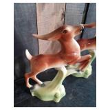 Two Beautiful Vintage Ceramic Deer Figurines