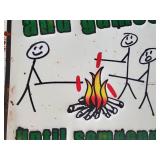 Its all Fun and Games Embossed Metal Sign