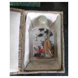two Vintage Chinese Snuff Bottles With original Boxes and Small Alcohol Lamp