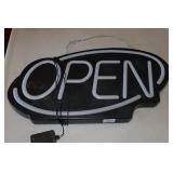 Lighted Open Sign