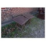 *2* Outdoor Wooden Side Tables