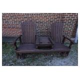 Adirondack Double Seated Outdoor Chair