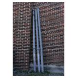 Dual Chain Link Fence Gates with Posts