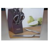 Oneida 7-Piece Stainless Steel Knife Set with Block
