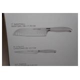 Oneida 7-Piece Stainless Steel Knife Set with Block