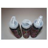 *3* Plastic Water Bottles with Camo Coozies
