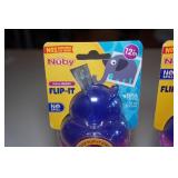 *3* Nuby Flip-It Sippy Cups