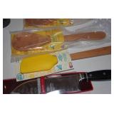 Assorted Kitchen - Pizza Cutter, Can Opener, Knife