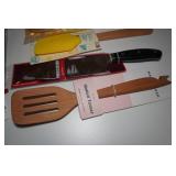 Assorted Kitchen - Pizza Cutter, Can Opener, Knife