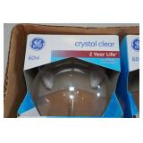 *6* 60W Crystal Clear Bulbs