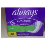 *2* 80-Packs Always Maxi Pads - Long